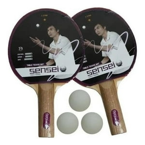 Set Ping Pong Sensei 2 Paletas + 3 Pelotas - 1*