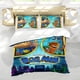 thumbnail image 5 of Perro Hombre Conjunto de sábanas temático, trío de piezas, cómodo y amigable con la piel, diseño único, regalo de decoración para el hogar para familiares, amigos y fans,140cm *210cm, 5 of 6