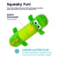 thumbnail image 2 of Juguete de peluche para perros Petstages Big Squeak Gator, sin relleno, 2 of 5