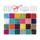 thumbnail image 4 of Kit de abalorios espaciadores de arcilla, abalorios de semillas de cristal, abalorios artesanales pequeños para pulseras DIY, collares, fabricación de 4mm 6000 piezas, 4 of 5