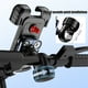 thumbnail image 2 of Soporte de teléfono para bicicleta - Soporte de motocicleta ajustable con rotación de 360°, clip universal para manillar de scooter para smartphones de 5,1" a 6,8-Negro, 2 of 7