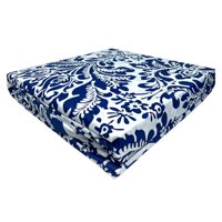 Doral - Sábanas Micro Piel Durazno 1.5 Plazas Floral Azul