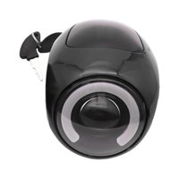 Magideal - Faro De Bicicleta Eléctrica De 48-60V, Luces De Instrumentos Con Bocina, Accesorio Universal Ligero, Lámpara De Cabeza De Bicicleta Eléctrica, Luz Del Negro