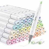 Ohuhu 48 Marcadores Alcohol Pastel Blossoming Pincelbiselada