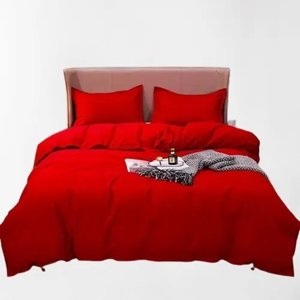 Genérico - Juego Sabana 200 Hilos 2 Plazas 4 Piezas Color Liso