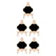thumbnail image 3 of 5 Piezas De Letreros De Boda De Pizarra De Madera Con Soportes Para Café Nube De Cumplea?os, 3 of 5