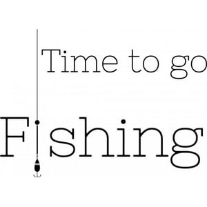 Rienda Libre Graphics - Decomural Time To Go Fishing Ws-41397