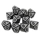 thumbnail image 2 of 10x Juego De Dados Poliédricos Juego De Juguetes De Barra Dados Para Juegos De Cartas Juegos De Rol Blanco, 2 of 5