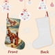 thumbnail image 3 of Flash Man Tema: Calcetines de Navidad, fino lino blanco para colgar en escaleras y chimenea, decoración navideña para el hogar, regalo de Navidad.54cm×38cm, 3 of 5