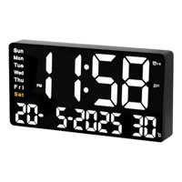 Aspor - Reloj Pared Digital Jh2204 Dia Fecha Hora Temporizador Led B