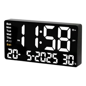 Aspor - Reloj Pared Digital Jh2204 Dia Fecha Hora Temporizador Led B