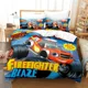 thumbnail image 1 of v1189 Bed Sheets Printed Blaze N Monster Machines Bedding Set Cartoon Duvet Cover Double Twin Full Queen King Adult Kid Bedclothes Quilt Cover 3-Piece Bedding Set (1 Duvet Cover + 2 Pillow Shams) Bed, 1 of 5