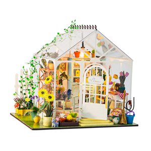 Magideal - Kits De Casa De Muñecas En Miniatura Para Hacer Tú Mismo, Modelo De Casa En Miniatura, Decoración Del Hogar, Juego De Construcción De Casa Pequeña Con