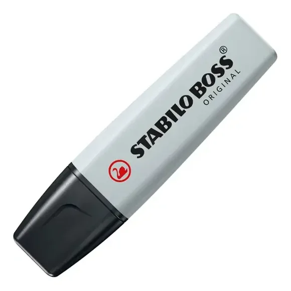 Stabilo Boss Pastel Destacador Fluorescente Color Gris.