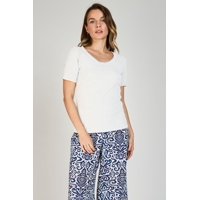 Polera Ceci Acanalada Eclipse Blanco S