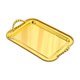 thumbnail image 3 of Bandeja Para Servir Con Asas, Elegante Bandeja De Tocador Para Cocina, Mesa De Café, Fiesta, Color Dorado, 3 of 5