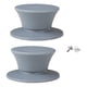 thumbnail image 4 of 2pcs Silicona Olla Tapa Perillas Resistente Al Calor Para Sartén Ollas De Cocción Lenta Olla Tapa Gris, 4 of 5