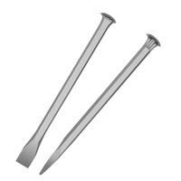 Magideal - 2 Piezas De Cincel Para Cemento, Cincel Para Mampostería De Hormigón, Acero Al Carbono, Accesorios Versátiles Para Superficies De Chorro De Arena, Cin 250 Mm