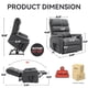 thumbnail image 1 of Grey Cat-proof Leather Dual Motor Infinite Position Up to 350 LBS Power Lift Recliner Chair with Power-Remote, Heat Massage and Heavy Duty Motion Mechanism, 1 of 3