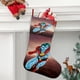 thumbnail image 2 of Capitán Planeta Tema: Calcetines de Navidad, fino lino blanco para colgar en escaleras y chimenea, decoración navideña para el hogar, regalo de Navidad. 45cm × 32cm, 2 of 5