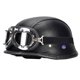 thumbnail image 4 of Casco para motocicleta Ajuste la mitad de los cascos con la cara abierta Visera negra L ： 59-60cm, 4 of 5