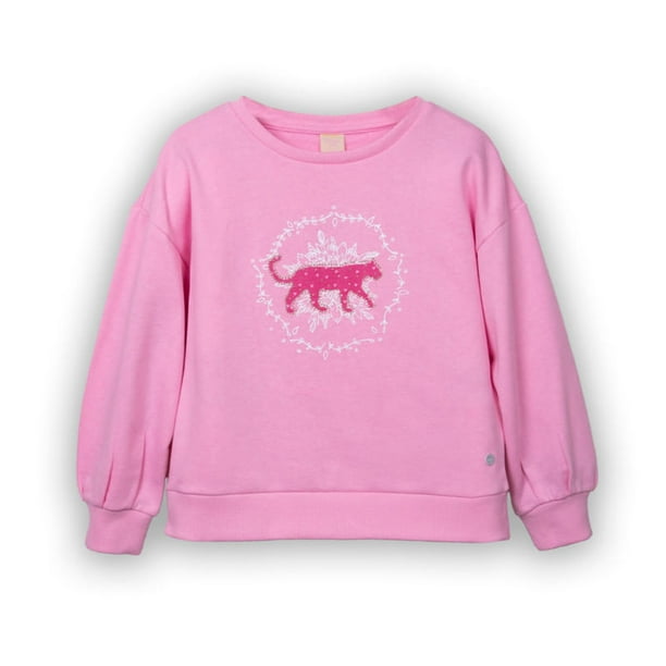 Polerón Niña Rosado Oscuro Pillin