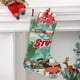 thumbnail image 2 of StuGo Tema: Calcetines de Navidad, fino lino blanco para colgar en escaleras y chimenea, decoración navideña para el hogar, regalo de Navidad. 45cm × 32cm, 2 of 5