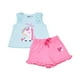 thumbnail image 1 of Conjunto Polera y Short Bebe Niña Celeste Corona, 1 of 5