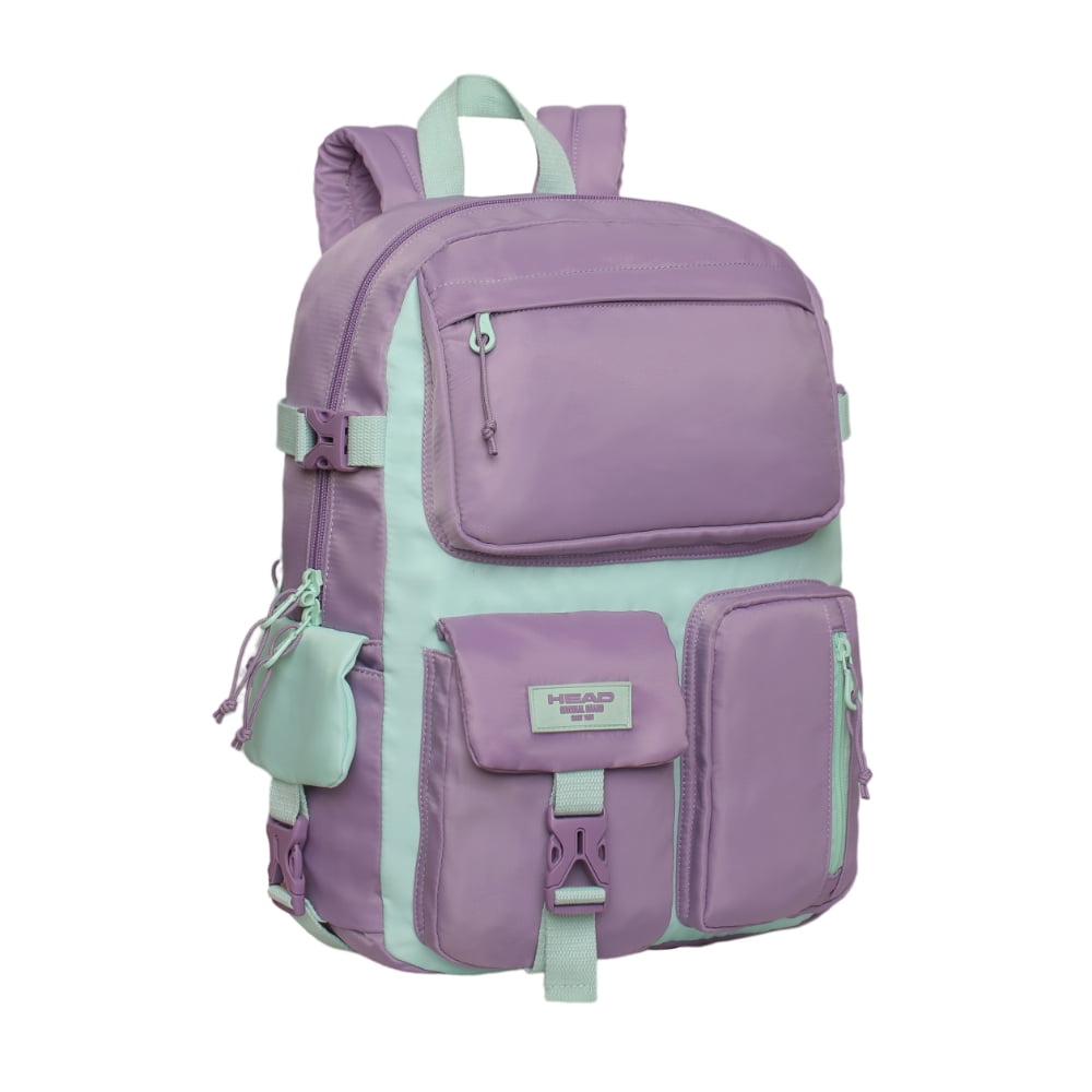 Mochila Mujer Escalade Kawaii Color Block Morado Head