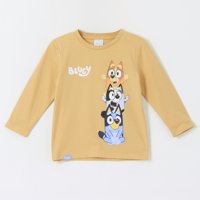 Polera Manga Larga Niño Jugando Amarillo Friends & Bluey