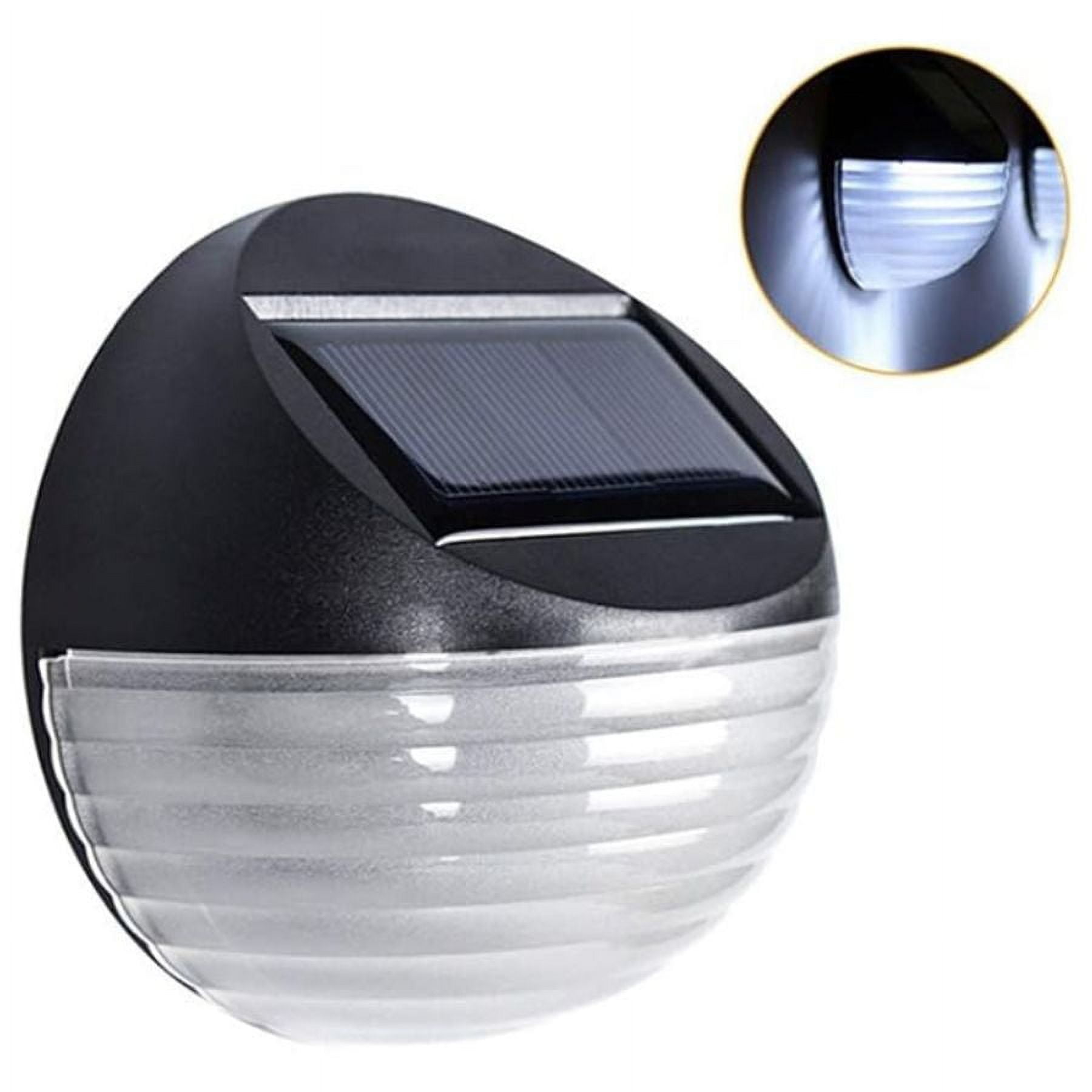 Click Ventas - Pack 2 Lampara Solar Redonda Sensor Fotocélula Para Pared