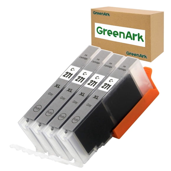Cartucho de tinta GREENARK CLI-271XL gris, paquete de 4 para Canon