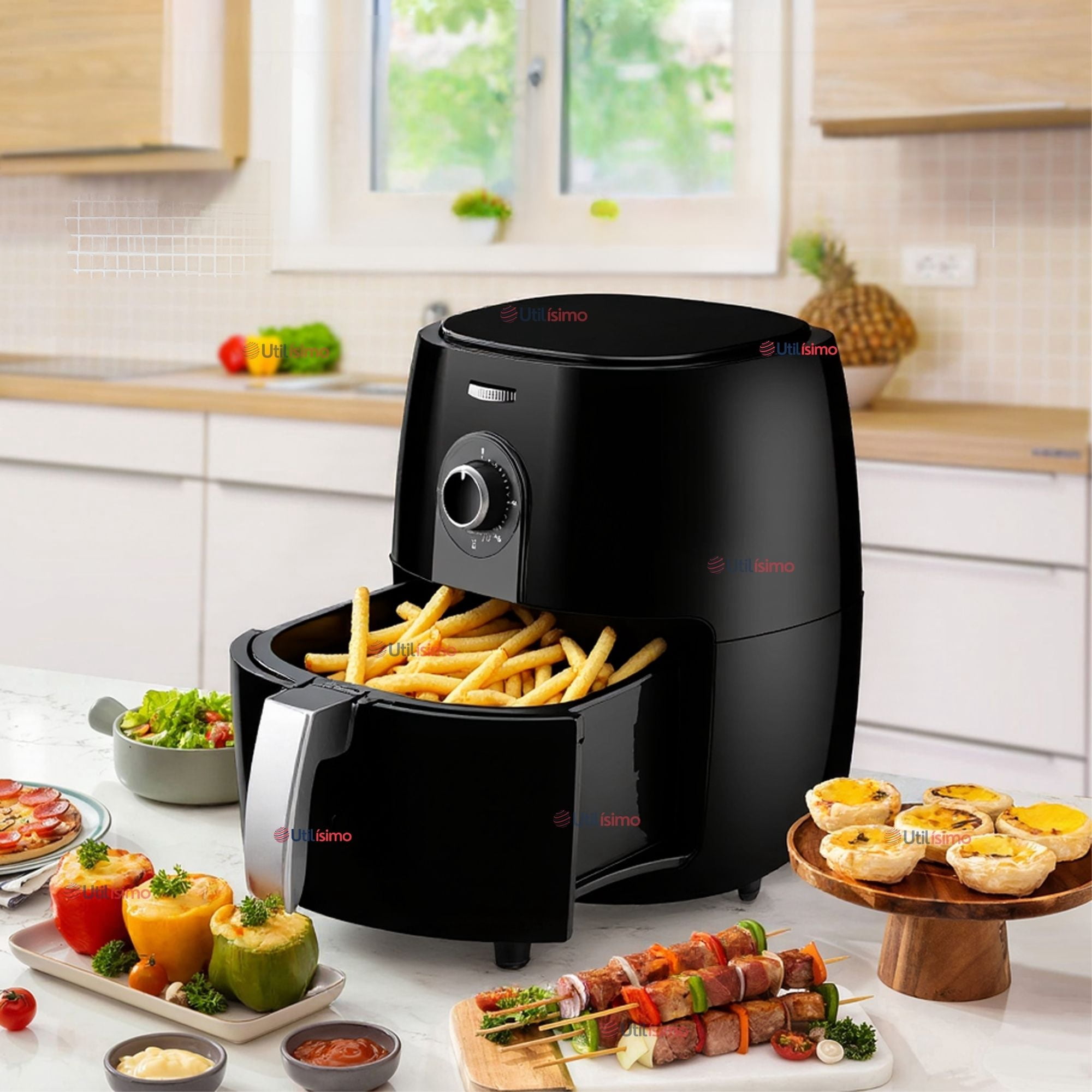 Line - Freidora De Aire 5 Litros 1350w Potencia Air Fryer Premium