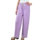 thumbnail image 3 of Pantalon Palazzo Acanalado Mujer Cintura Elasticada Verano Colores 369, 3 of 5
