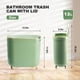 thumbnail image 2 of Bote de basura Supteron de 12 L/3.2 galones con tapa para baño, color verde menta, 2 of 7