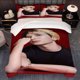 thumbnail image 1 of 3pcs Wang Jiaer Light Black Top Chinrest Pattern K-Style Ins Theme Three-Piece Set Soft and Comfortable Bedding, 1 of 5