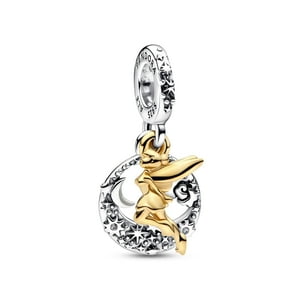 Dije Colgante Pandora Disney Tinker Bell Noche Celestial Plata Y Oro