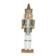 thumbnail image 3 of Cascanueces Estatuilla Estatua Soldado Cascanueces Para árbol De Navidad Repisa Hogar Tambor Plateado, 3 of 3