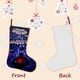thumbnail image 3 of Miles Morales Tema: Calcetines de Navidad, fino lino blanco para colgar en escaleras y chimenea, decoración navideña para el hogar, regalo de Navidad. 45cm × 32cm, 3 of 5