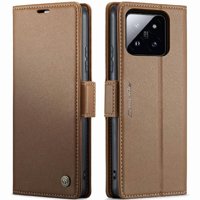 Caseme Tipo Cartera Xiaomi 14 Con Cierre Magnético, Rfid, Tarjetero, Soporte, Carga Inalámbrica