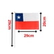 thumbnail image 3 of Bandera 20x29 cm Chile Bicicletas y Autos Fiestas Patrias, 3 of 3