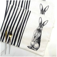 Wyj Hogar - Set 6 Individuales 35X45 De Lino Tela Repelente Al Agua Y Antimanchas Mod09