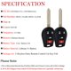 thumbnail image 4 of Llave de control remoto sin llave MechanMagic para Nissan Sentra, Rogue y Versa – 4 botones, 4 of 7