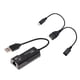 thumbnail image 2 of Cable USB 2.0 A LAN Y Cable USB Hembra A Puerto Micro USB Doble, Negro, 2 of 5
