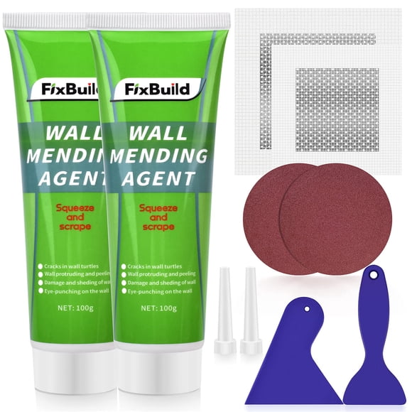 Kit de reparación de paneles de yeso FIXBUILD Spacle Wall Repair Patch, 100 g