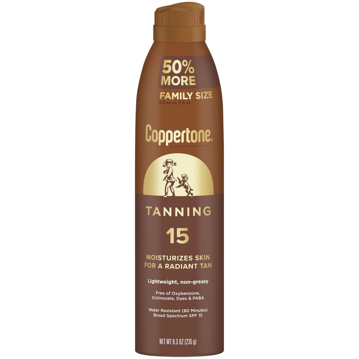 Protector Solar Coppertone Spray Bronceador Spf 15 235ml