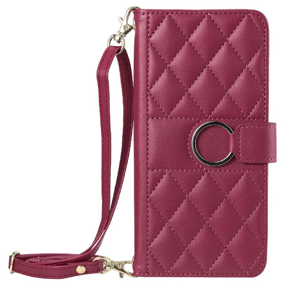 Funda Tipo Billetera Foxdock Para Samsung Galaxy S21 Ultra – Tapa Abatible Con Correa Para Mujer