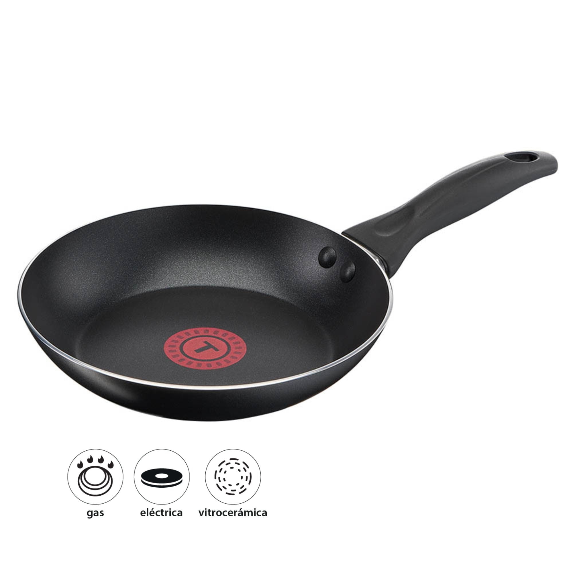 Tefal - Sartén 20 Cm Easy Cook Aluminio Negro 1 Piezas