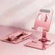 thumbnail image 1 of Soporte celular tablet para escritorio aluminio ajustable Rosado, 1 of 7