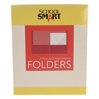 Hojas De Papel School Smart De Piel Sintética, 8,5 X 11, Color Rojo, 25 Unidades
